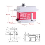 Wholesale KST DS565X 6KG 0.04S 8.4V 760us Tail for 450/500 Class Helicopter RC Robot UAV Drone Digital Metal Gear